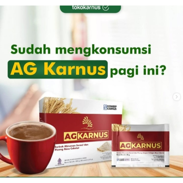 Alga Gold Cereal Original Herbal Untuk LAMBUNG / MINUMAN CEREAL / AG GOLD / AG KARNUS / KEMASAN BARU