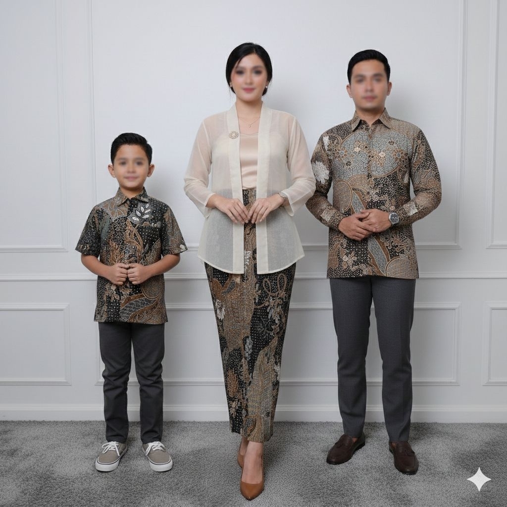Batik Keluarga  by. Trinada Fashion (Aurel Coksu): Batik Set Keluarga / Batik Couple Keluarga Modern