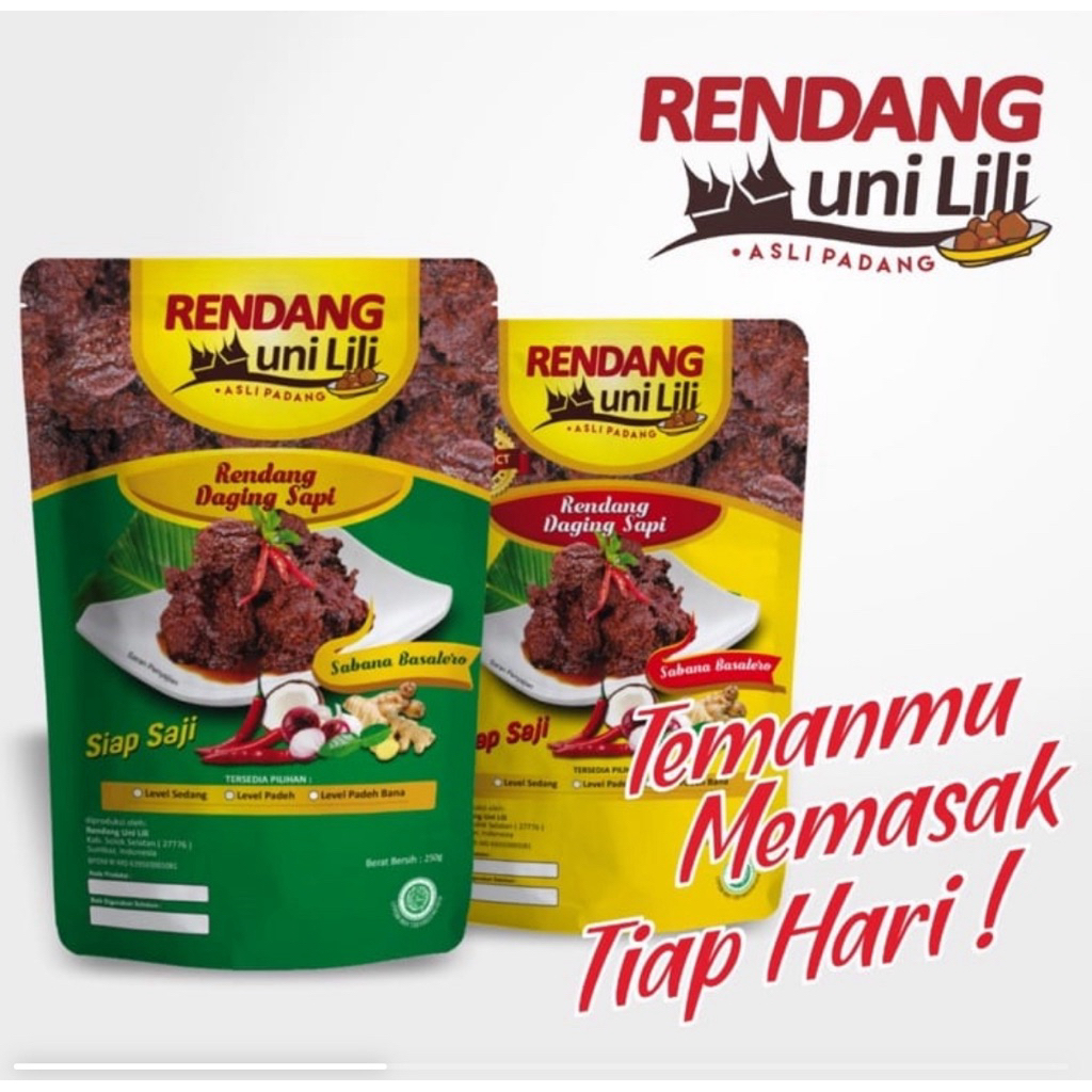 rendang selamat dan uni lili  asli padang
