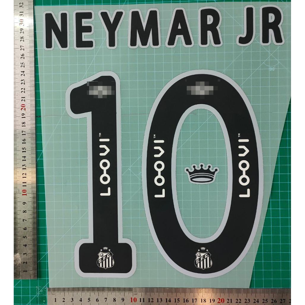 NAMESET HK NEYMAR JR SANTOS HOME 2025-2026