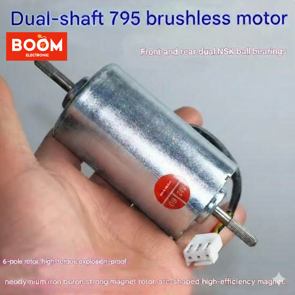 Motor  795 Brushless Dinamo  Dual-shaft High-torque  with NSK Ball Bearings (795NSK)