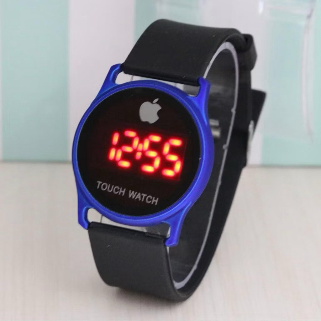 JAM TANGAN IPHONE LED BULAT RUBBER IP996