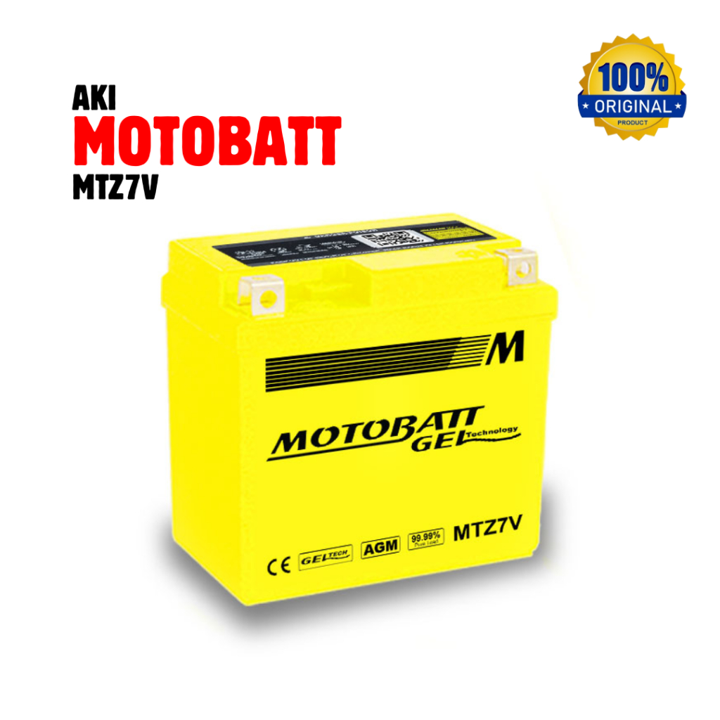 AKI MOTOR MOTOBATT MTZ 7V | AKI YAMAHA AEROX NMAX LEXI ORIGINAL PRODUCT