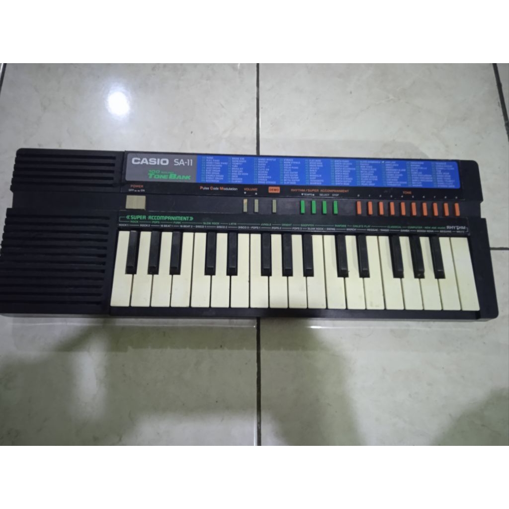 piano casio sa 11  keyboard casio bekas normal