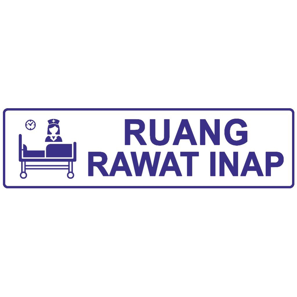 Stiker vinyl RUANG RAWAT INAP 11x30 CM