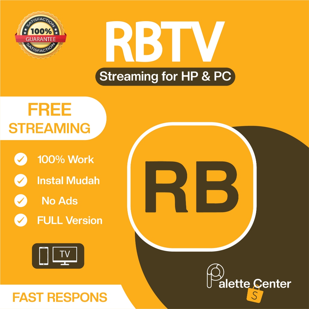 RBTV - Aplikasi Live FREE Steaming untuk Pertandingan BOLA & Olahraga, untuk HP,TV & PC ( 100%WORK)