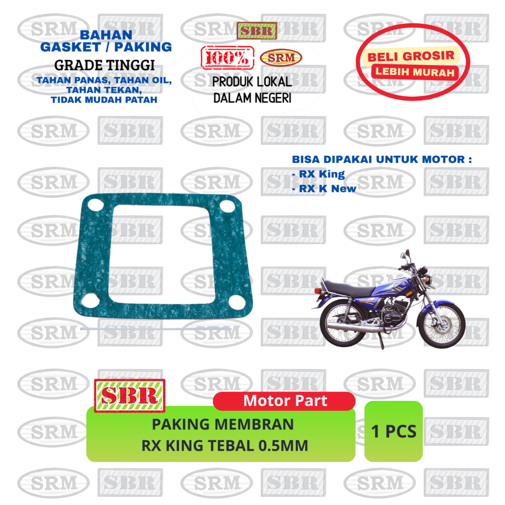Paking Membran RX King - Packing Peking Gasket Membran Red Valve Yamaha RX KING K NEW