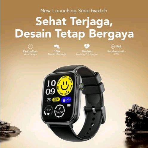 SmartWatch Oraimo Watch 6N OSW-8000N IP68 BT5.3 dengan Panda Glass Auto Glare dan Mode Olahraga 100+
