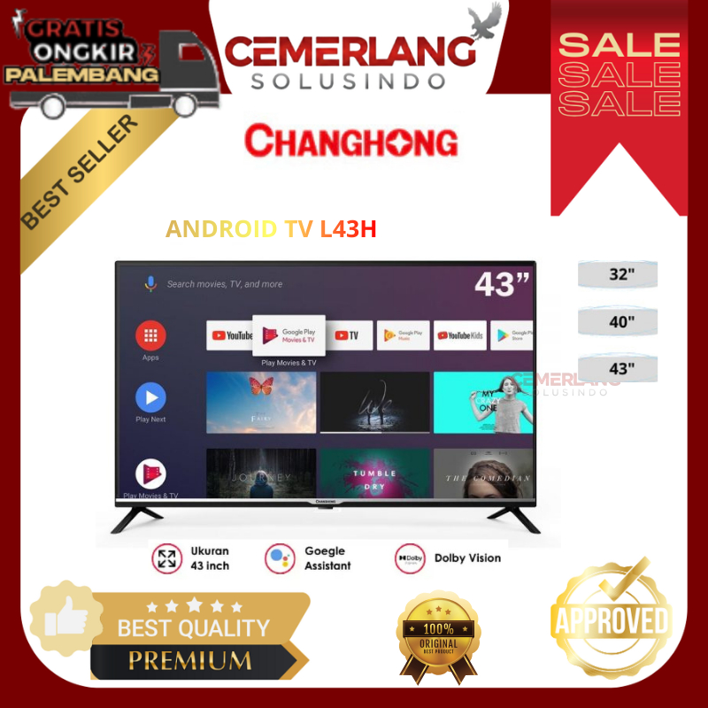 TV LED Changhong 32H7 / 40H7 / 43H7 TV Android Changhong LED Changhong Android TV