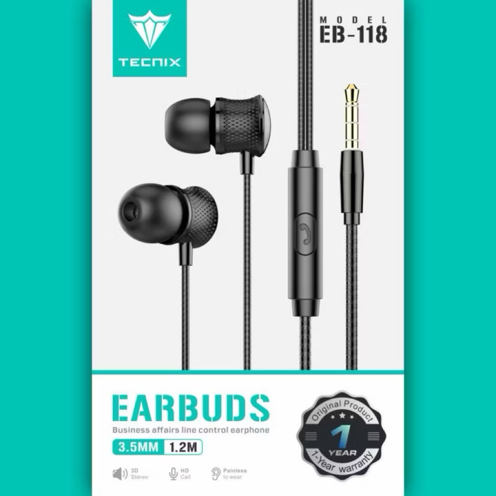 Earphone Tecnix Ep-121 Earphone stereo headset murah headset biasa
