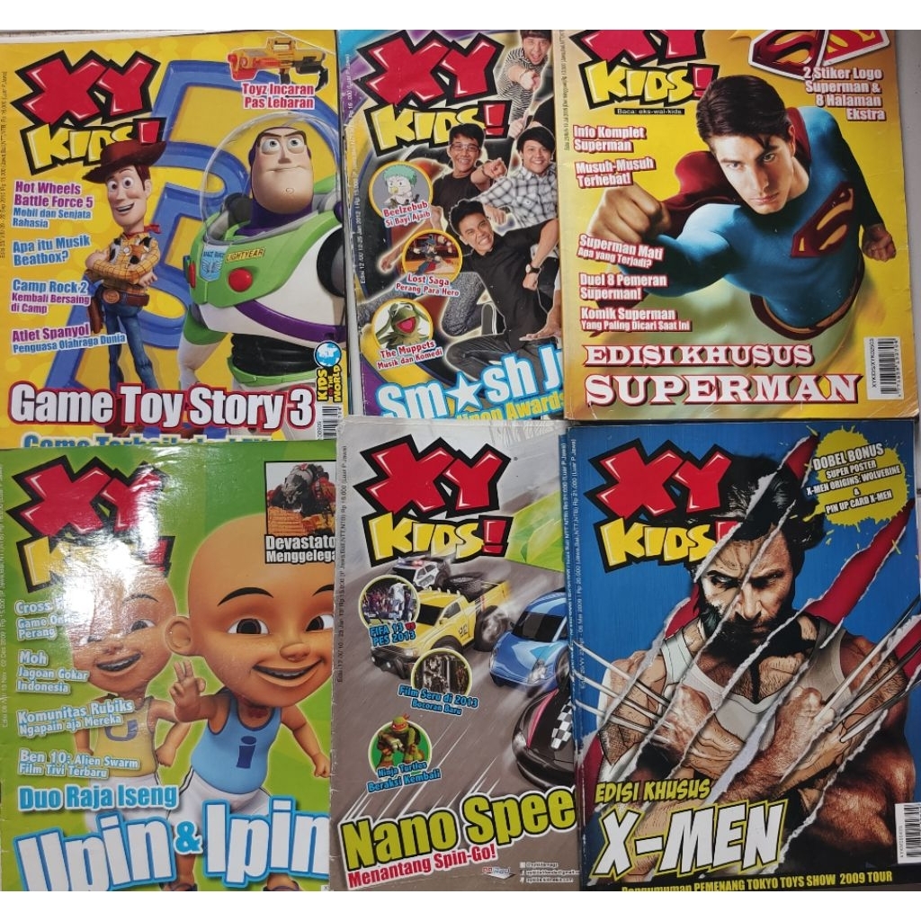 MAJALAH XY KIDS CAMPUR JUDUL BEKAS ORIGINAL