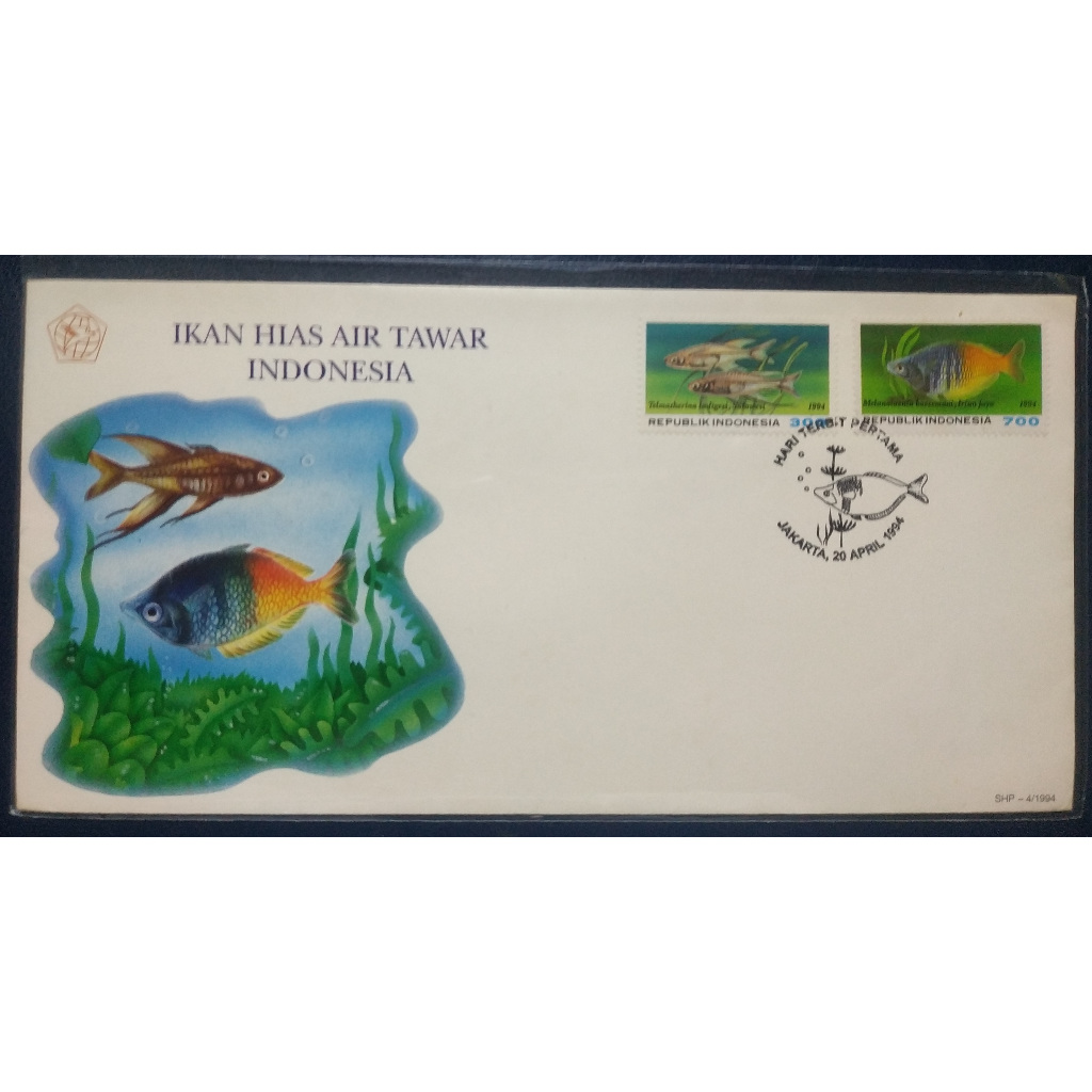 Prangko Indonesia - SHP 410 Ikan Hias 1994