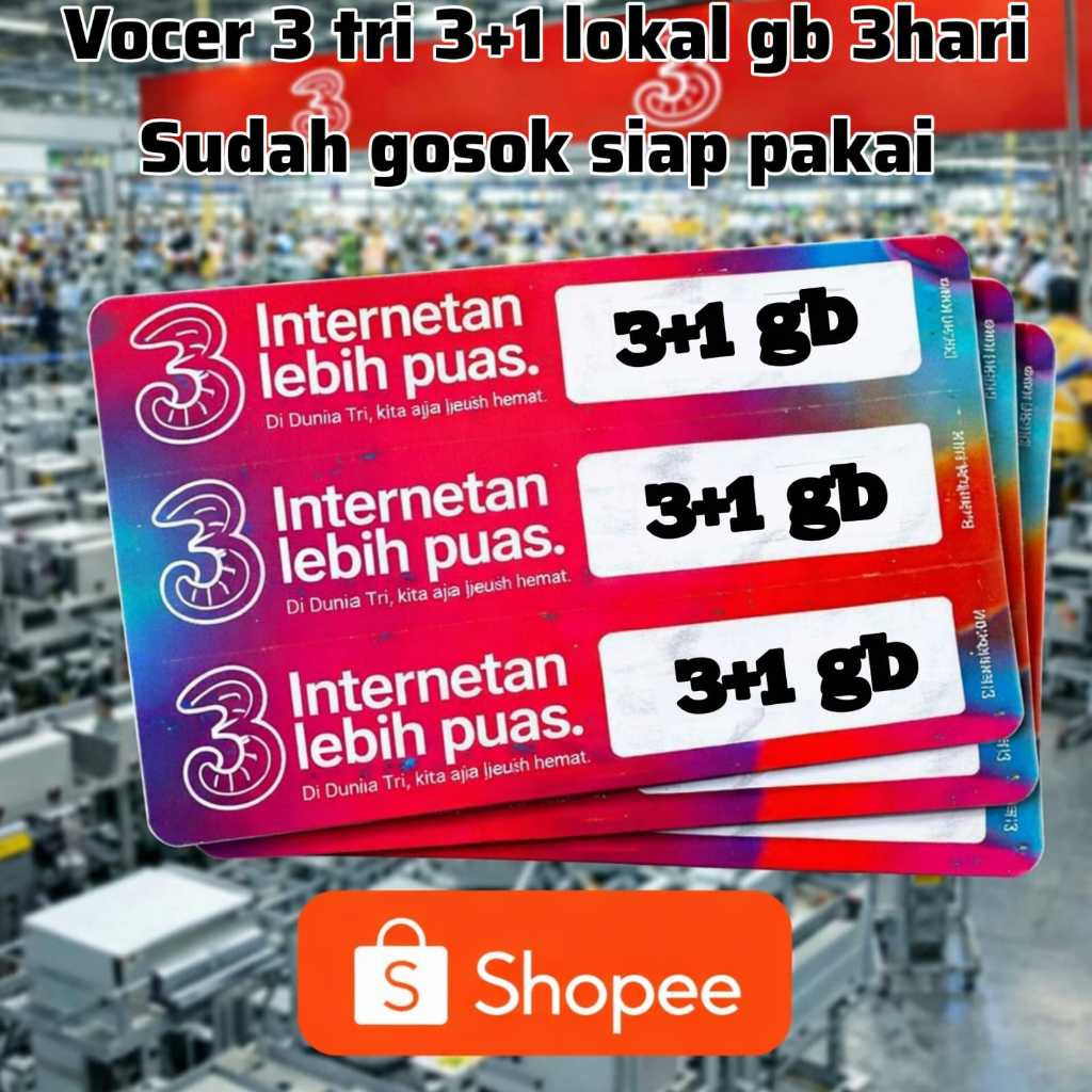 Voucher 3 TRI 9 GB 7HARI Siap Gosok – Praktis & Anti Ribet KIRIM NOMER VOCER