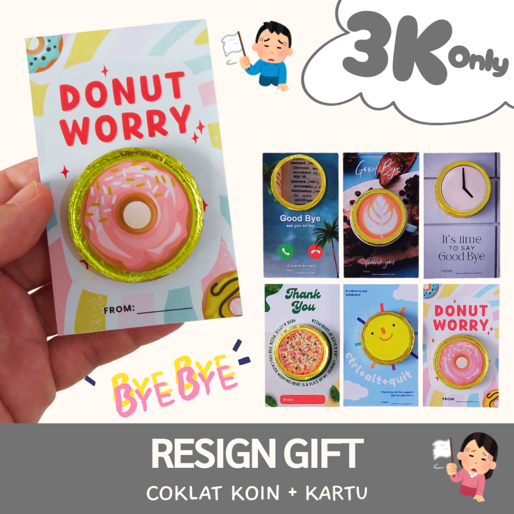 Resign Gift | Mini Snack | Coklat Koin | Kado Perpisahan Kerja | Farewell Gift
