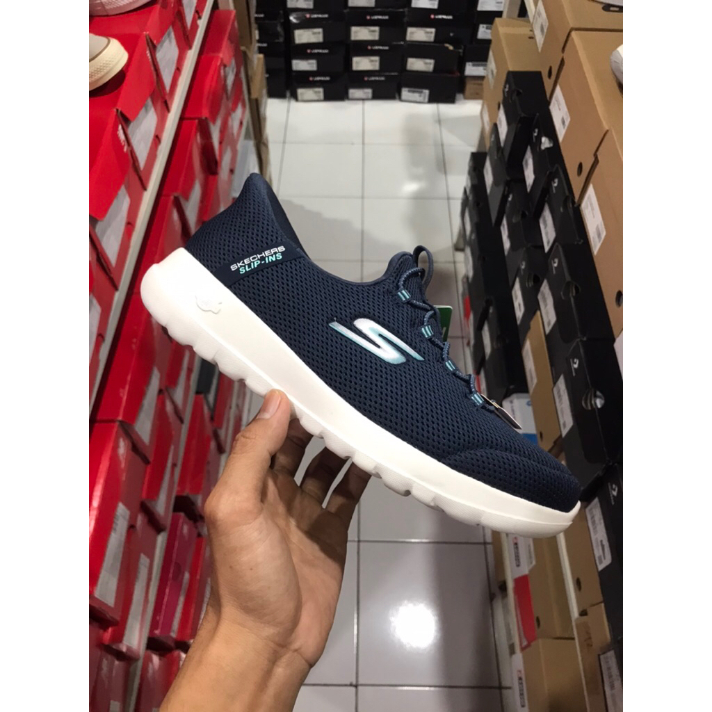 BIG SALE SKECHERS ZARA NAVY [5320403] ORIGINAL SEPATU SLIP ON WANITA/SEKOLAH/RUNNING/LARI/SNEAKERS