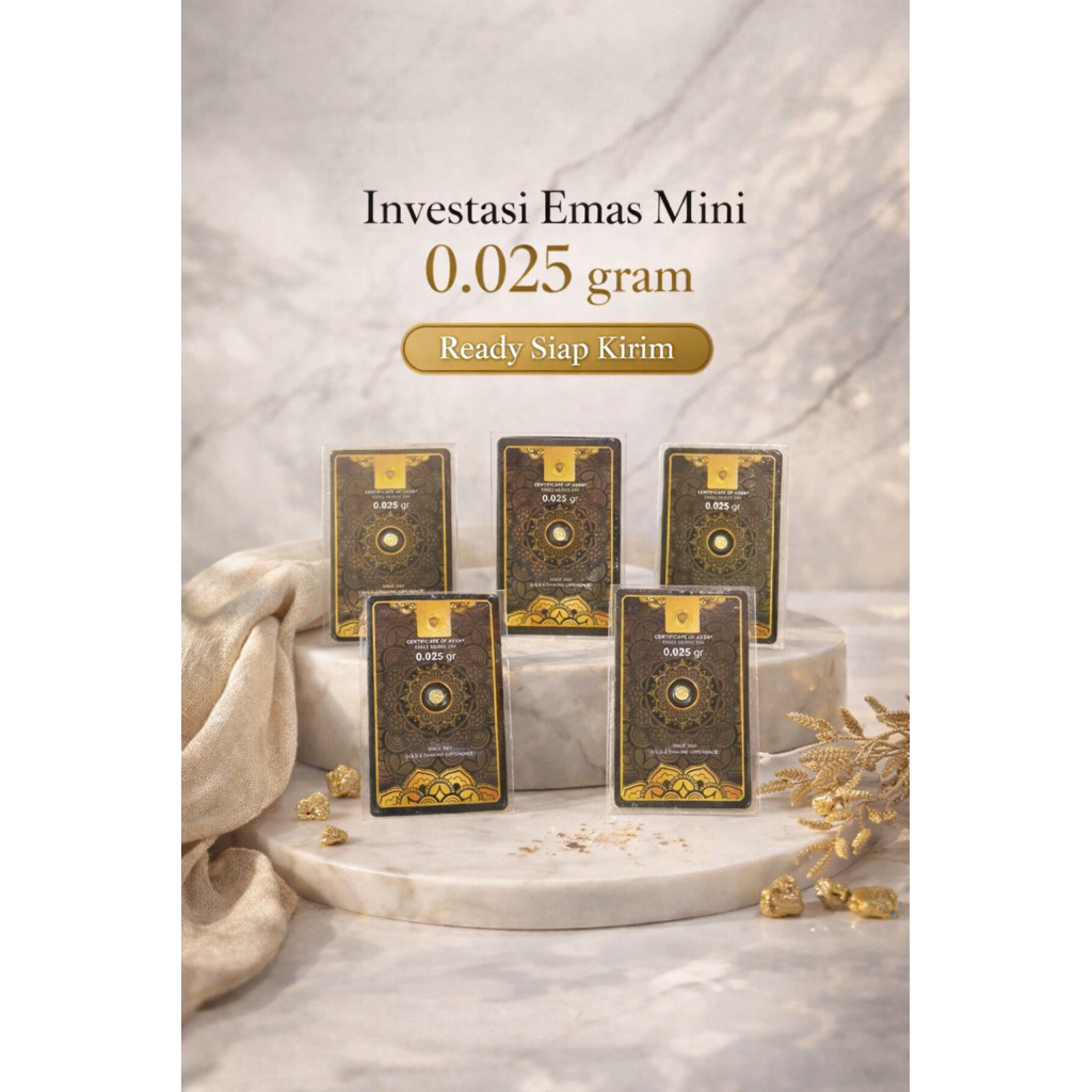 MINIGOLD 0,025 gr – FINE GOLD  EMAS MURNI 24K