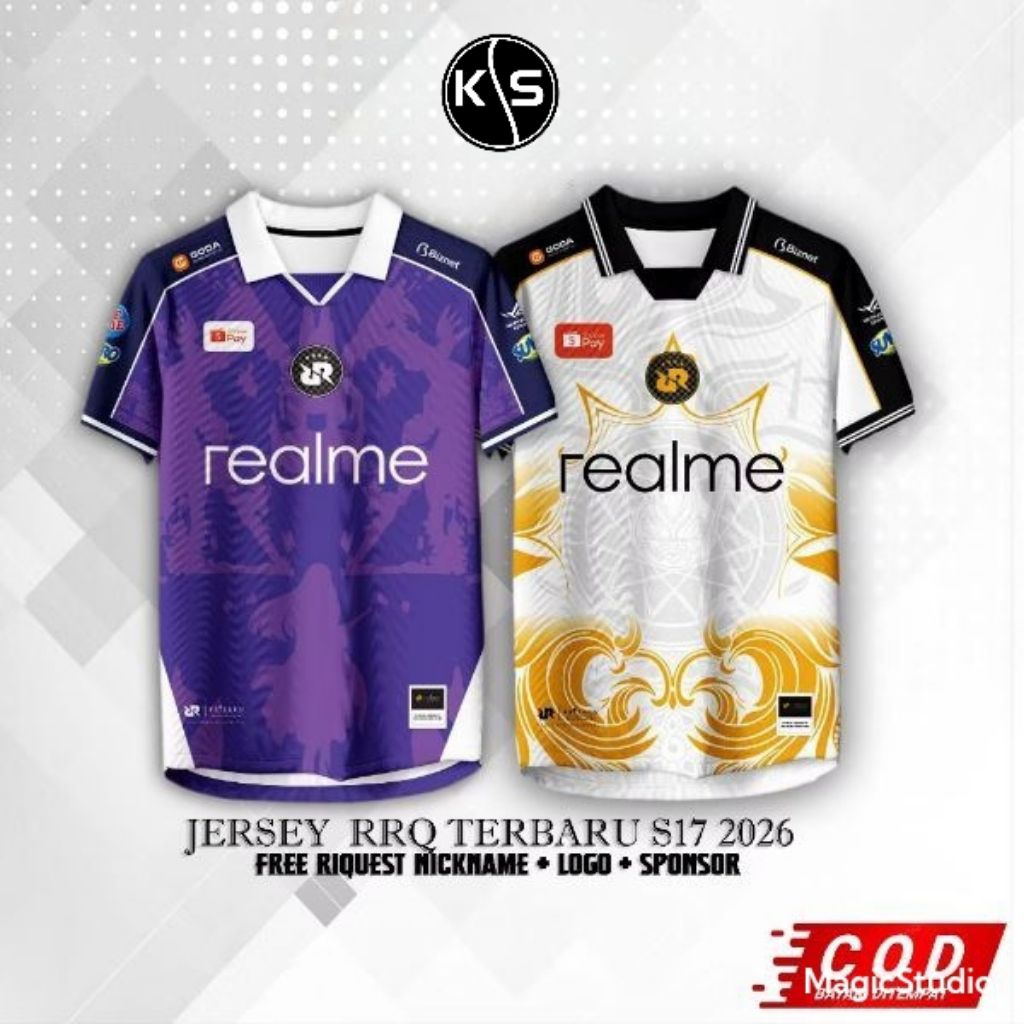 Jersey Team RRQ 2026 2027 Terbaru Baju Kaos RRQ MPL Season 17 Game Mlbb Volarant Free Custom Nicknam