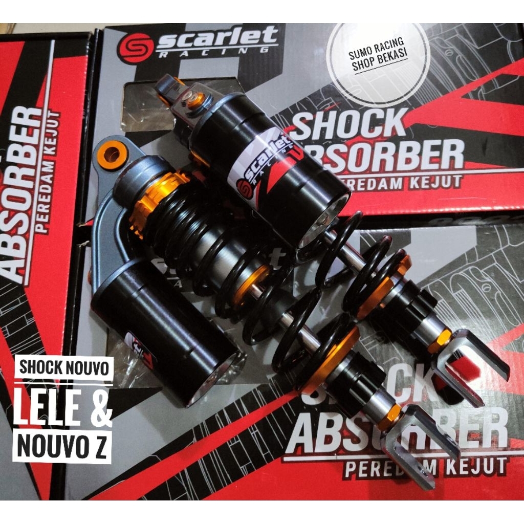 SHOCK SHOCKBREAKER TABUNG ATAS NOUVO LELE NOUVO Z TYPE 8923 SCARLET RACING