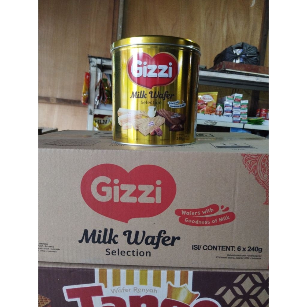 Gizzi wafer kaleng perkotak