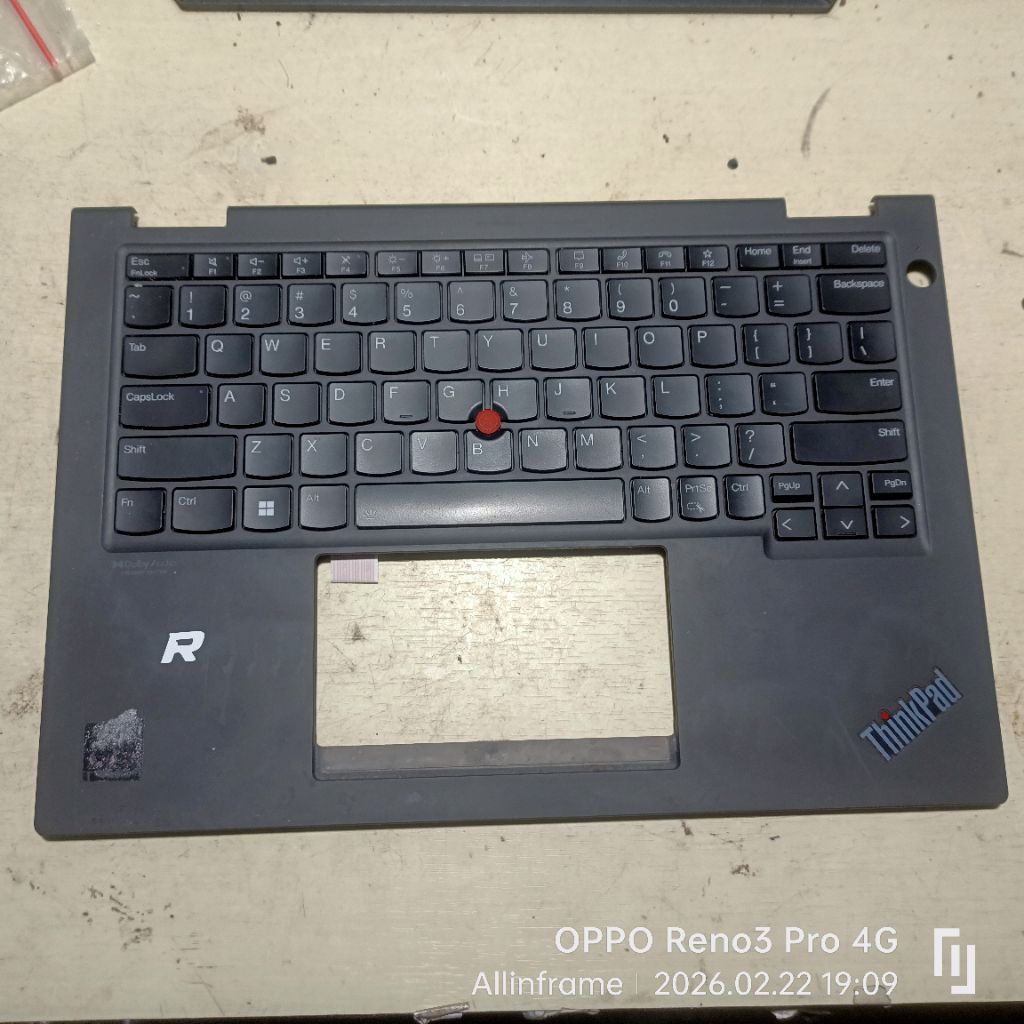 FRAME KEYBOARD LAPTOP Lenovo Thinkpad X13 Yoga Gen3 ORIGINAL