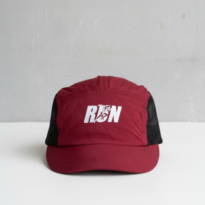 Topi Outdoor 5 Panel Lidah Pendek Crinkle Ringan Dewasa Diameter 58-60cm Unisex