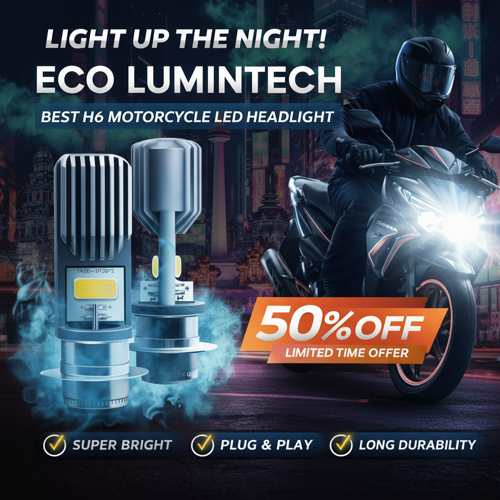 Headlight LED Motor H6 Fokus Tidak Buyar - ECO LUMINTECH