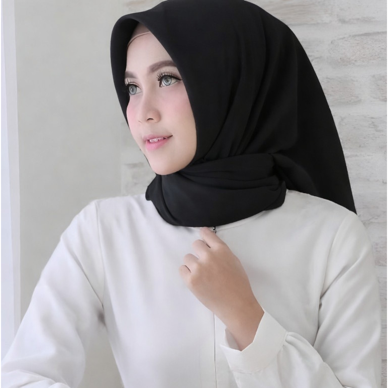 Jilbab Segiempat Premium  Jilbab Segi 4 Adem, Mudah Dibentuk & Cocok untuk Semua Acara