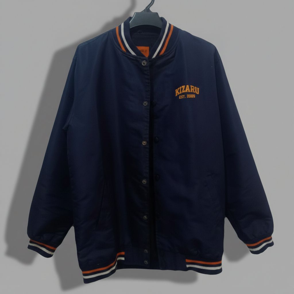 Varsity Kizaru Original Varsity Pria Warna Navy Ukuran L