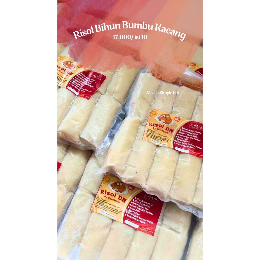 Risol Bihun Bumbu Kacang isi 10
