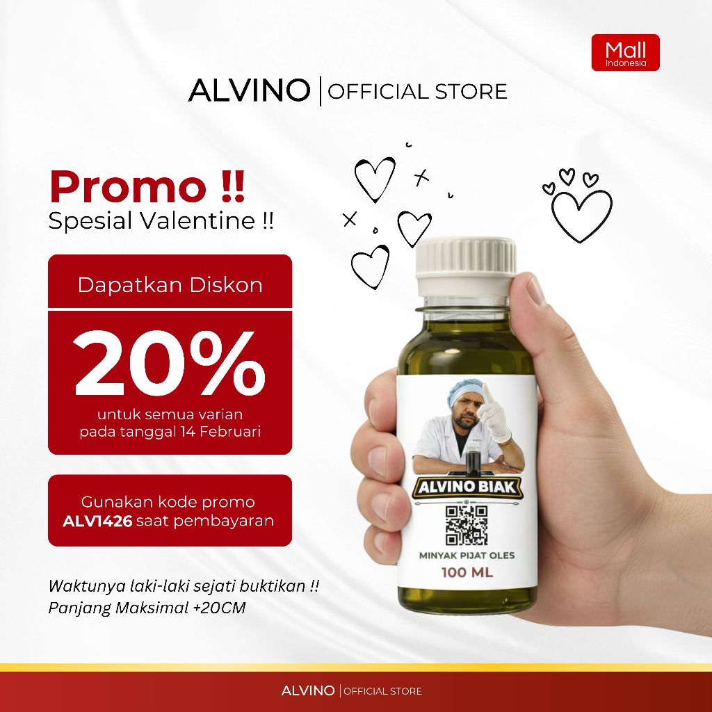 ALVINO Minyak Pijat Alvino Daun Tiga Jari Alvino Asli Papua Minyak Daun Bungkus Isi 100ML