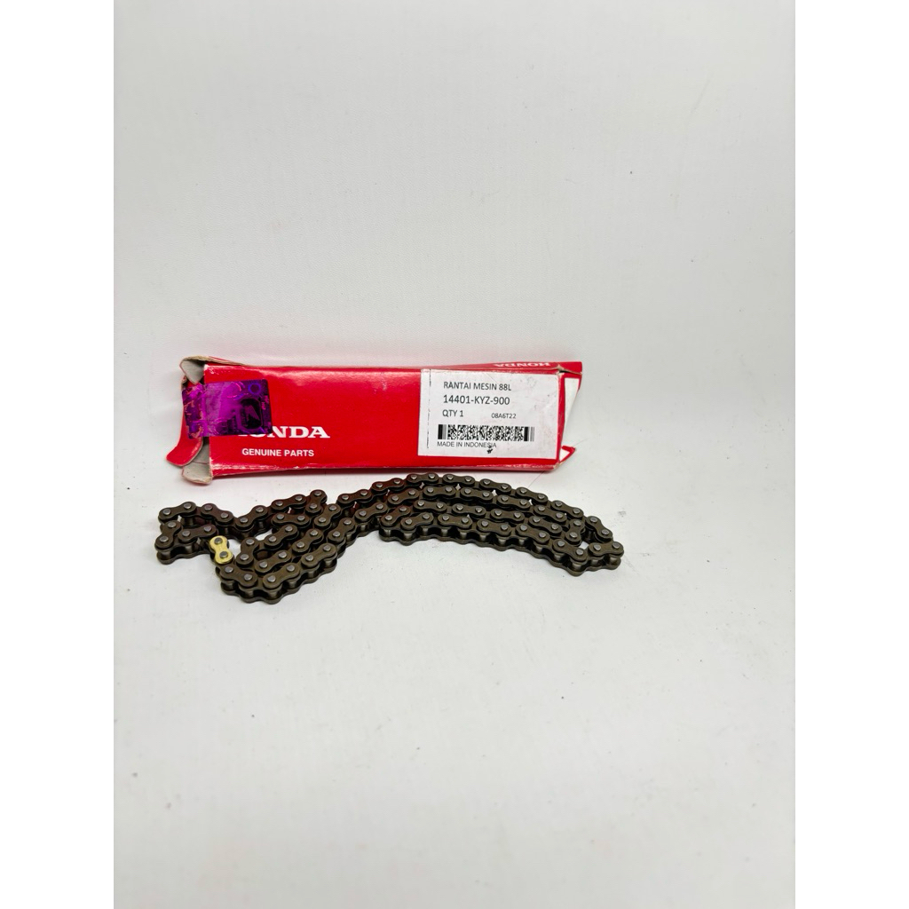 (1)14401-KYZ-900 rantai keteng kamprat supra x 125 helm in blade 125 new supra x 125 fi ORI AHM