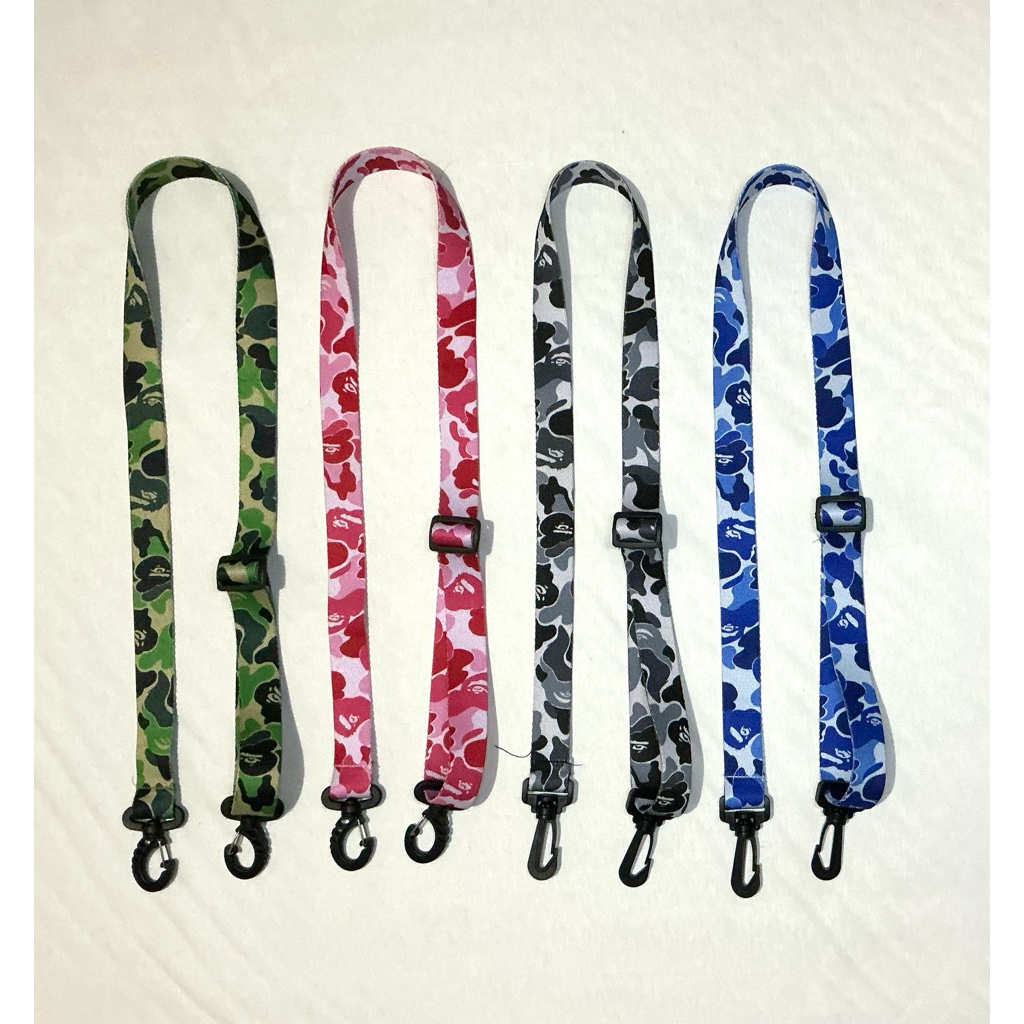 tali tas bape bathing ape webbing strap bape bathing ape abc camo bukan lanyard