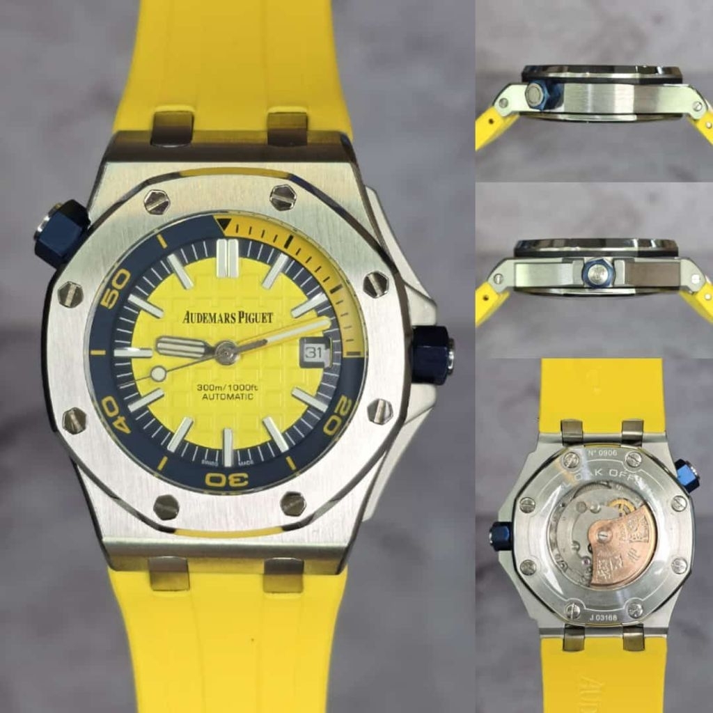 Jam tangan pria ADM Automatic 42MM Diver Stainless Japan