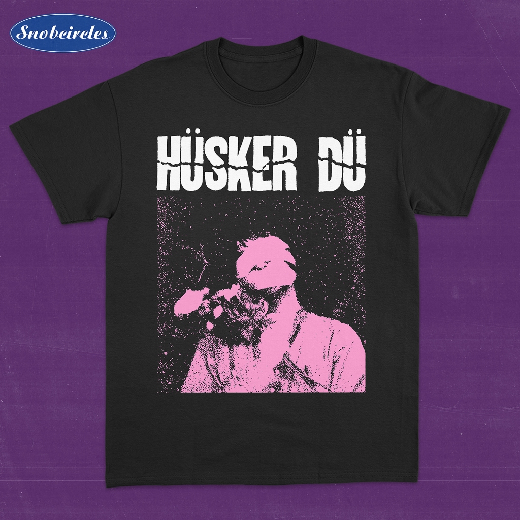 Kaos Band HUSKER DU - PINK TURNS TO BLUE Heavyweight cotton 16s Plastisol ink