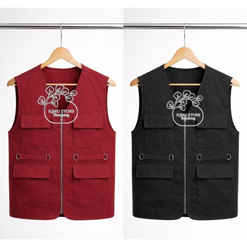 Rompi Vest Motor Pria Anti Angin Pelindung Dada - Jaket Vest Cowok