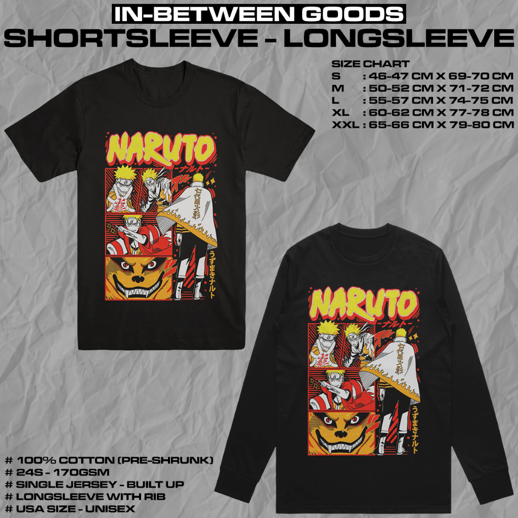 NARUTO - NARUTO UZUMAKI | T-SHIRT | LONGSLEEVE | ANIME MERCH