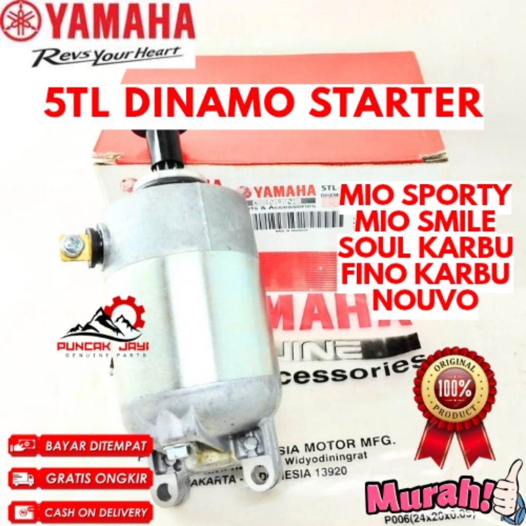 DINAMO STARTER ORIGINAL YAMAHA KODE 5TL, DINAMO STARTER MIO SMILE, DINAMO STARTER MIO SPORTY, DINAMO
