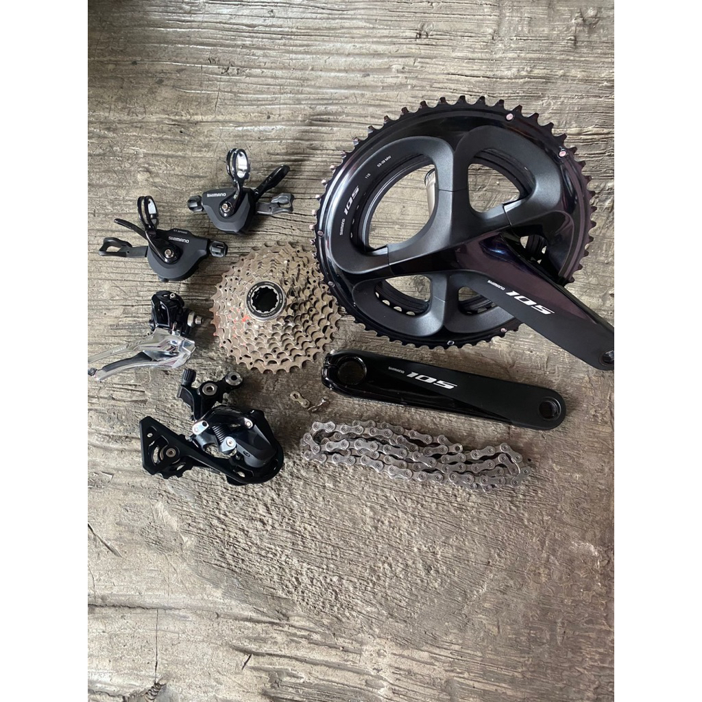 groupset shimano 105 flat bar untuk sepeda lipat