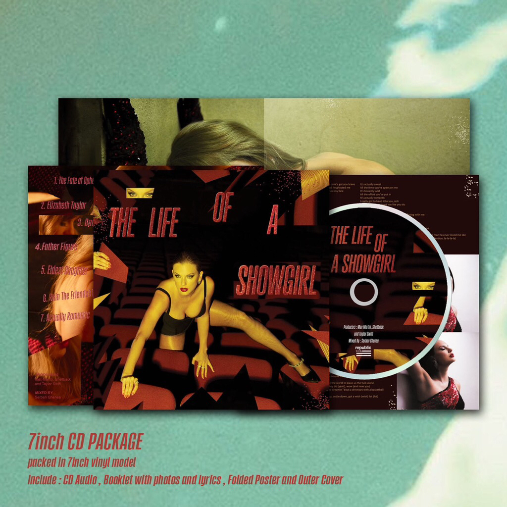 CD 7INCH TAYLOR SWIFT - THE LIFE OF A SHOWGIRL ‘ IT’S FRIGHTENING ‘ EDITION CD ALBUM . TAYLOR SWIFT 