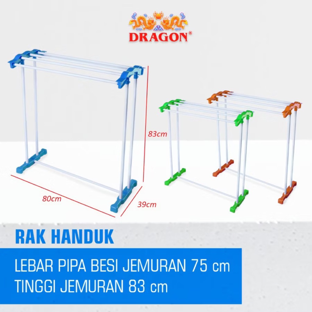 RAK HANDUK ALUMUNIUM DRAGON / JEMURAN HANDUK DRAGON