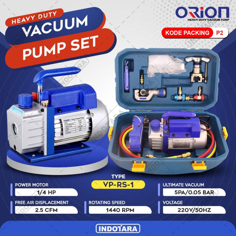 Set Vacuum Pump Mesin Pompa Vacuum Orion VP-RS-1