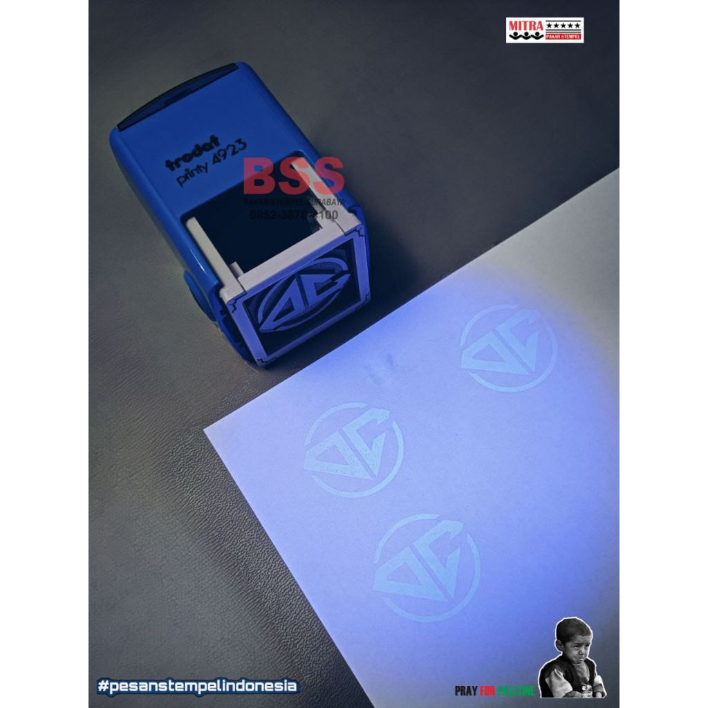 STEMPEL UV OTOMATIS STEMPEL TRODAT TINTA UV TINTA INVISIBLE
