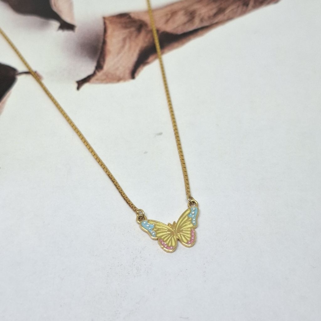 Kalung Anak kupu - kupu Emas 16k 8076235