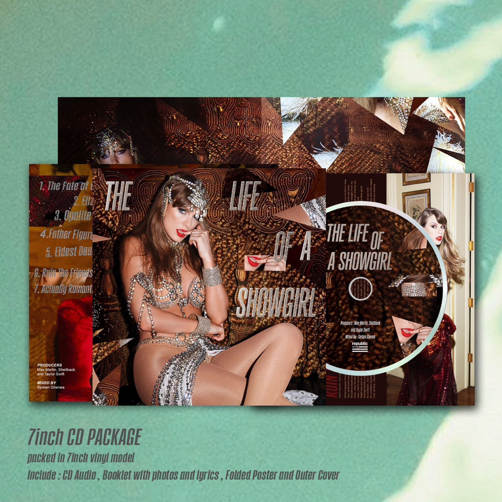 CD 7INCH TAYLOR SWIFT - THE LIFE OF A SHOWGIRL ‘ IT’S BEAUTIFUL ‘ EDITION CD ALBUM . TAYLOR SWIFT CD