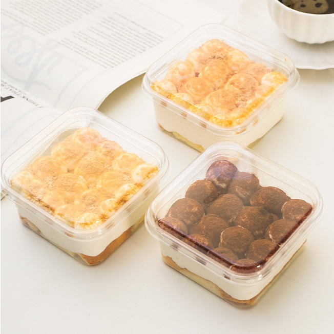 [MIKA DESSERT BOX KOTAK] Korean Dessert Cup Box, Tiramisu Cup, Mika Buah Potong, Salad Buah.