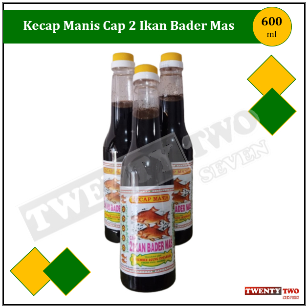 [Doz] 6x Kecap Manis Cap 2 Ikan Bader600ml
