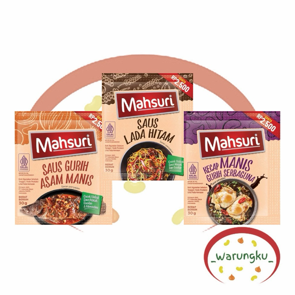 Sachet MAHSURI MINI 1pc Saus Bumbu Basah Masakan