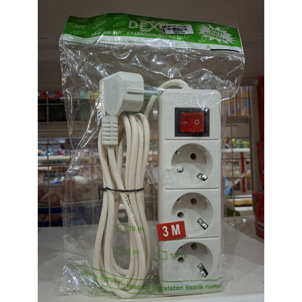 Stop Kontak  Dexta 3LBG + 3Meter