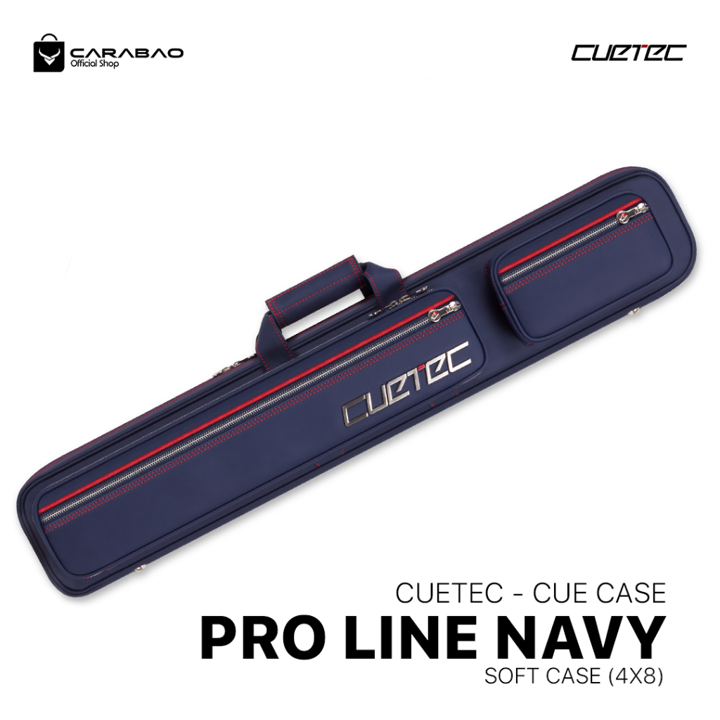 Cuetec Proline Navy Soft Case (4x8) - Cue Case Billiard