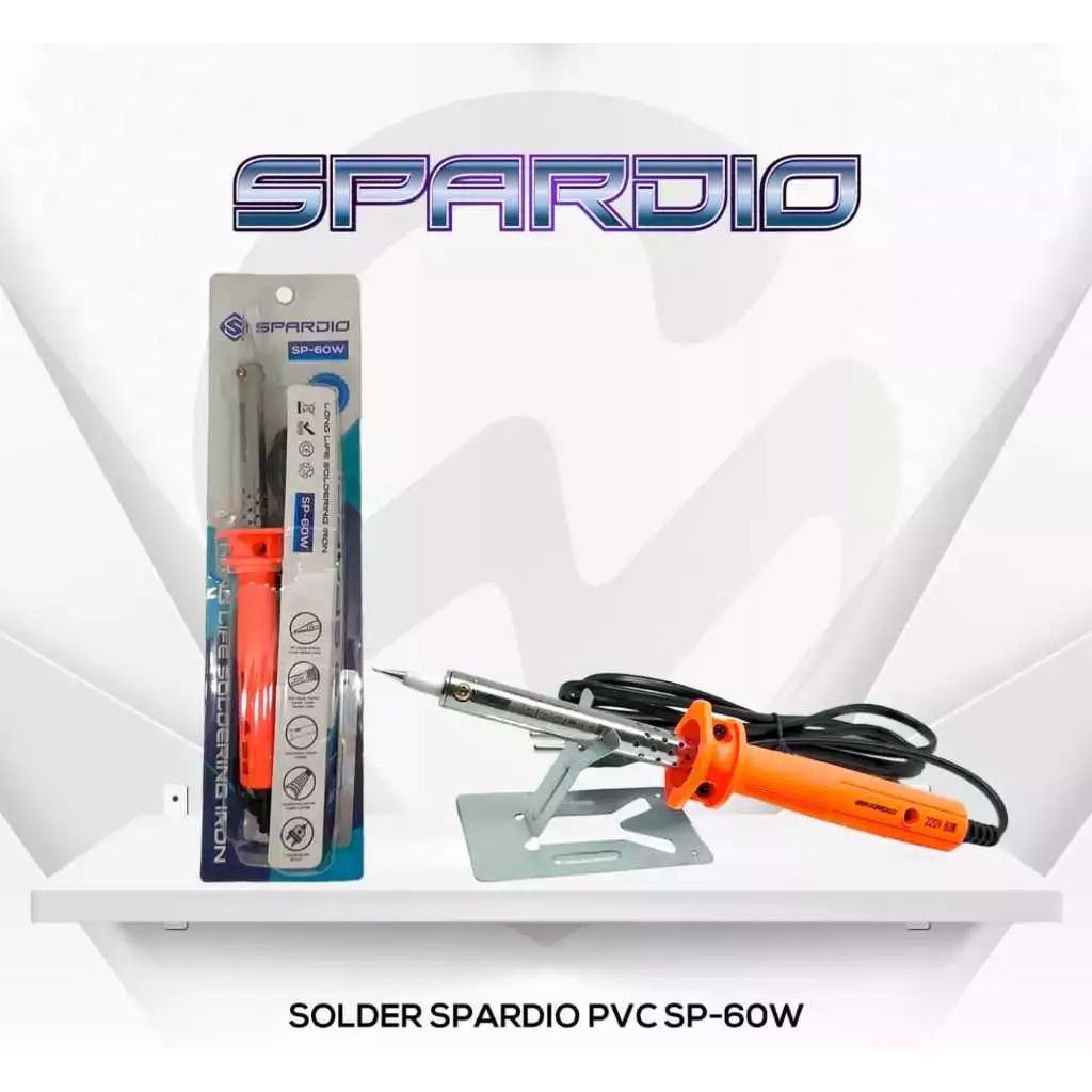 Solder PVC Ujung Kristal 60 Watt Biasa SP 60W Spardio/Solder Plastik 60Watt Spardio Bagus Panas Ujun